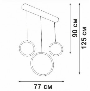 Подвесной светильник Vitaluce V3050 V3050-1/3S в Троицке - troick.ok-mebel.com | фото 5