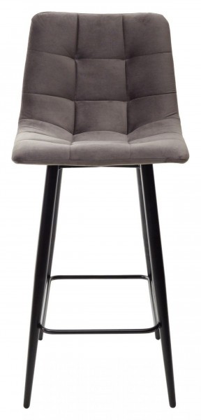 Полубарный стул CHILLI-QB графит #14, велюр / черный каркас (H=66cm) М-City в Троицке - troick.ok-mebel.com | фото 5