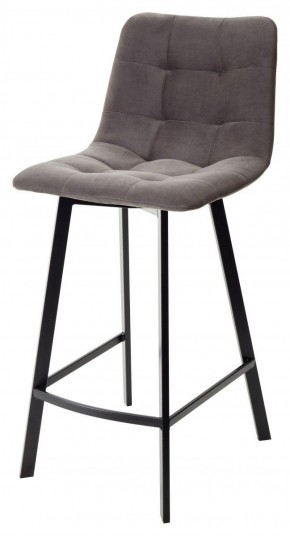 Полубарный стул CHILLI-QB SQUARE графит #14, велюр / черный каркас (H=66cm) М-City в Троицке - troick.ok-mebel.com | фото 1