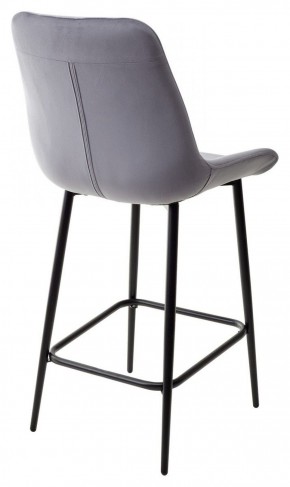 Полубарный стул ХОФМАН, цвет H-14 Серый, велюр / черный каркас H=63cm М-City в Троицке - troick.ok-mebel.com | фото 5
