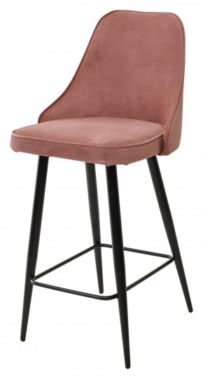 Полубарный стул NEPAL-PB РОЗОВЫЙ #15, велюр/ черный каркас (H=68cm) М-City в Троицке - troick.ok-mebel.com | фото