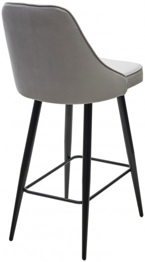 Полубарный стул NEPAL-PB СВЕТЛО- СЕРЫЙ BM-4, велюр/ черный каркас (H=68cm) М-City в Троицке - troick.ok-mebel.com | фото 4