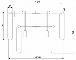 Потолочная люстра Eurosvet Claire 60170 золото в Троицке - troick.ok-mebel.com | фото 5