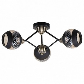 Потолочная люстра Imex MD.51851 MD.51851-3-S-BK+AB в Троицке - troick.ok-mebel.com | фото
