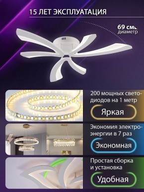 Потолочная люстра Natali Kovaltseva VIO LED LAMPS 81453 в Троицке - troick.ok-mebel.com | фото 5