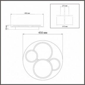 Потолочная люстра Sonex Pine 7734/60L в Троицке - troick.ok-mebel.com | фото 9