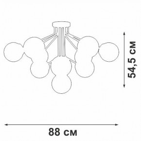 Потолочная люстра Vitaluce V42870 V42870-8/10PL в Троицке - troick.ok-mebel.com | фото