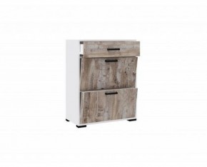Прихожая Бриз Обувница (Белый/ Дуб юкон) в Троицке - troick.ok-mebel.com | фото 2