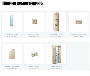 Прихожая Карина (модульная) в Троицке - troick.ok-mebel.com | фото 12