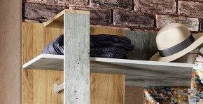 Прихожая Кензо (крафт/бетон) вешалка+шкаф в Троицке - troick.ok-mebel.com | фото 6