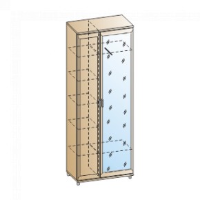 Прихожая Мелисса композиция 1 (Гикори Джексон светлый) в Троицке - troick.ok-mebel.com | фото 2