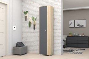 Прихожая Монако-2 (Дуб Сонома/Графит) в Троицке - troick.ok-mebel.com | фото 11