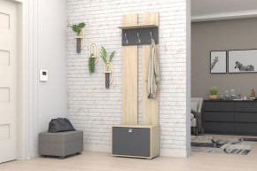 Прихожая Монако-2 (Дуб Сонома/Графит) в Троицке - troick.ok-mebel.com | фото 2