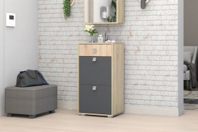 Прихожая Монако-2 (Дуб Сонома/Графит) в Троицке - troick.ok-mebel.com | фото 8