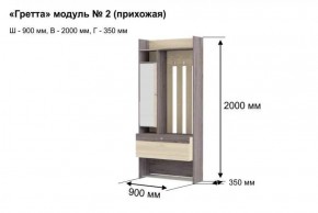 ГРЕТТА 2 Прихожая в Троицке - troick.ok-mebel.com | фото 6