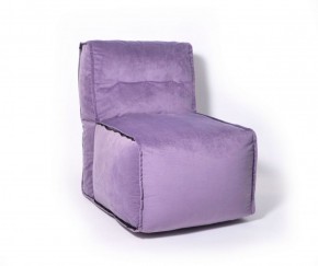 Прямое модульное бескаркасное кресло Комфорт (Фиолет велюр) в Троицке - troick.ok-mebel.com | фото