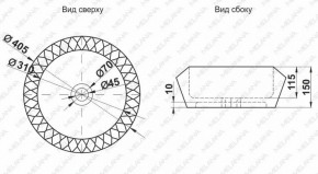 Раковина MELANA MLN-78399 в Троицке - troick.ok-mebel.com | фото 2