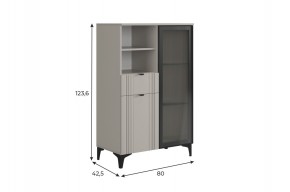 РИЧ Комод 2 со стеклом в Троицке - troick.ok-mebel.com | фото 2