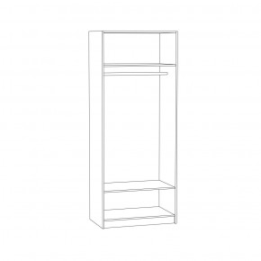 Шкаф 13.42 Альфа (Солнечный Свет 0134 BS, Белый премиум) в Троицке - troick.ok-mebel.com | фото 2