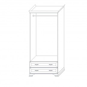 Шкаф 2-х дверный (корпус) Сиена в Троицке - troick.ok-mebel.com | фото 6