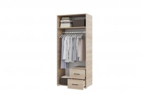 Шкаф 2-х створчатый с ящиками VICTOR (Сонома) в Троицке - troick.ok-mebel.com | фото 2