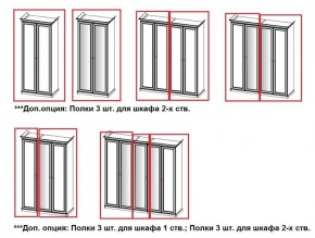 Шкаф 2-х створчатый с зеркалом Афина (караваджо) в Троицке - troick.ok-mebel.com | фото 2
