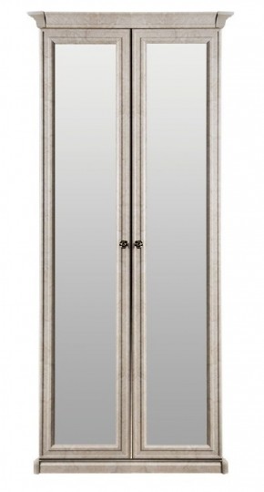 Шкаф 2-х створчатый с Зеркалом Афина (крем корень) в Троицке - troick.ok-mebel.com | фото