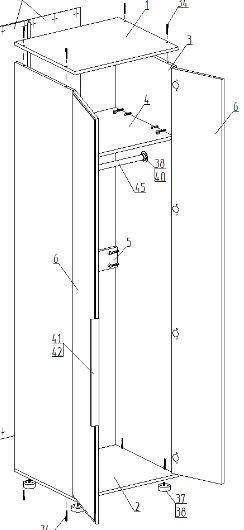 Шкаф 2-ств. для одежды "Лео" в Троицке - troick.ok-mebel.com | фото 2