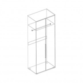 Шкаф 2-ств. для одежды "Лео" в Троицке - troick.ok-mebel.com | фото 3