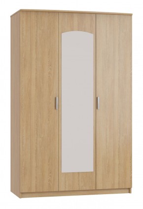 Шкаф 3-х дверный с зеркалом Шк210.1 МС Ирина в Троицке - troick.ok-mebel.com | фото