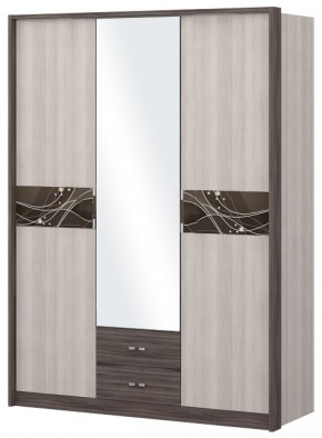 Шкаф 3-х дверный с зеркалом Шк68.2 МС Николь в Троицке - troick.ok-mebel.com | фото