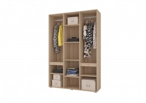 Шкаф 3-х створчатый АНТАЛИЯ (Сонома/Графит софт) в Троицке - troick.ok-mebel.com | фото 2