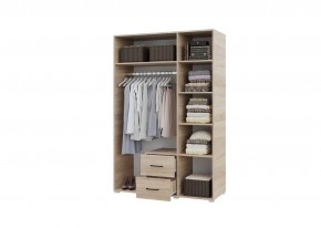 Шкаф 3-х створчатый с ящиками VICTOR (Сонома) в Троицке - troick.ok-mebel.com | фото 2
