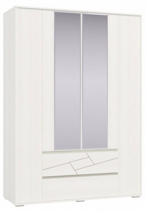 Шкаф 4-х дверный с ящиками АДЕЛИНА (4-4833рам.б) в Троицке - troick.ok-mebel.com | фото