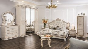 Шкаф 4-х створчатый (2+2) с Зеркалом Патрисия (крем) в Троицке - troick.ok-mebel.com | фото 3