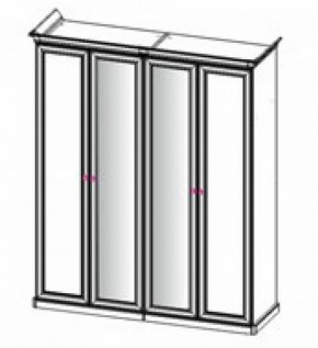 Шкаф 4-х створчатый (2+2) с Зеркалом "Патрисия" (караваджо) в Троицке - troick.ok-mebel.com | фото