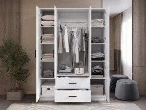 Шкаф 4-х створчатый Титан (белый) в Троицке - troick.ok-mebel.com | фото 2