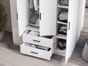 Шкаф 4-х створчатый Титан (белый) в Троицке - troick.ok-mebel.com | фото 3