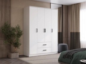 Шкаф 4-х створчатый Титан (белый) в Троицке - troick.ok-mebel.com | фото 5