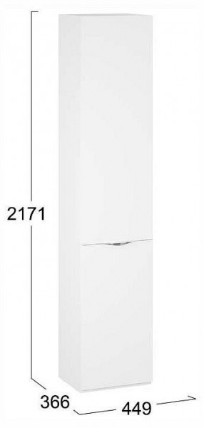 Шкаф для белья Глосс СМ-319.07.011 в Троицке - troick.ok-mebel.com | фото 4
