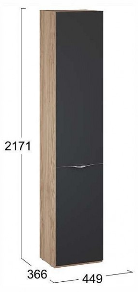 Шкаф для белья Глосс СМ-319.07.011 в Троицке - troick.ok-mebel.com | фото 4