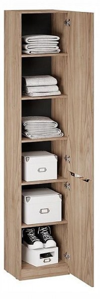 Шкаф для белья Глосс СМ-319.07.012 в Троицке - troick.ok-mebel.com | фото 2
