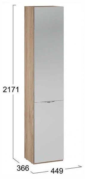 Шкаф для белья Глосс СМ-319.07.012 в Троицке - troick.ok-mebel.com | фото 4