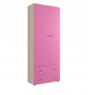 Шкаф ДМ 800 с 2-мя ящиками (розовый) в Троицке - troick.ok-mebel.com | фото