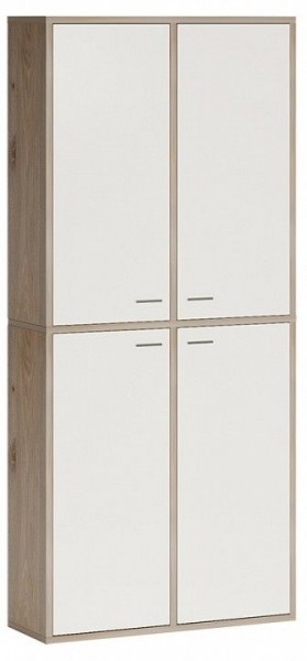 Шкаф книжный Домино СУ(ш2в2)+4ФГ в Троицке - troick.ok-mebel.com | фото