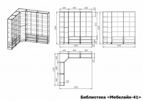 Шкаф книжный Мебелайн-41 в Троицке - troick.ok-mebel.com | фото 3