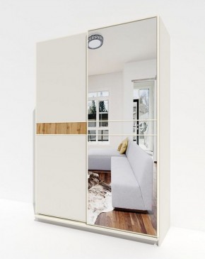 Шкаф-купе 1400 серии SOFT D6+D4+B2+PL2 (2 ящика+1штанга+1 полка) профиль «Капучино» в Троицке - troick.ok-mebel.com | фото 4