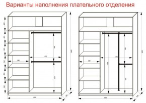 Шкаф-купе 1600 серии SOFT D6+D4+B2+PL2 (2 ящика+1штанга+1 полка) профиль «Капучино» в Троицке - troick.ok-mebel.com | фото 9