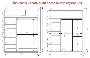 Шкаф-купе 1800 серии SOFT D1+D3+B2+PL1 (2 ящика+1штанга) профиль «Графит» в Троицке - troick.ok-mebel.com | фото 7