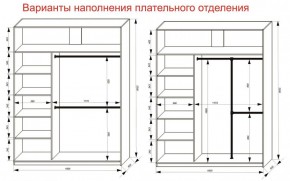 Шкаф-купе 1800 серии SOFT D6+D4+B2+PL2 (2 ящика+1штанга+1 полка) профиль «Капучино» в Троицке - troick.ok-mebel.com | фото 9